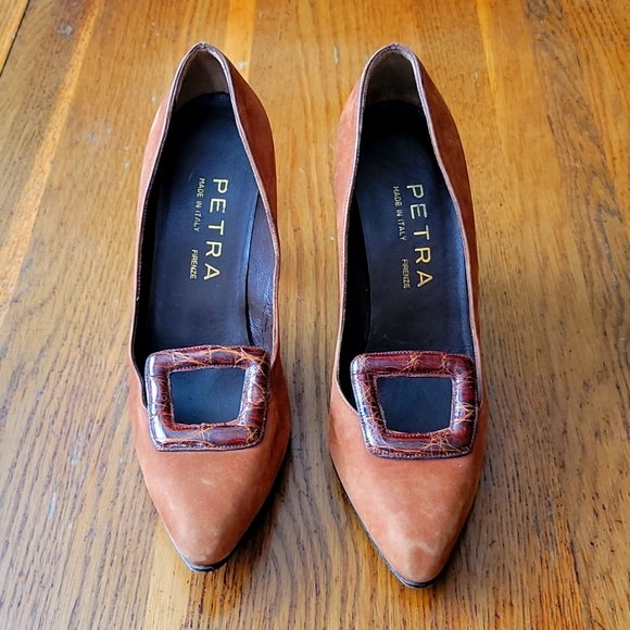 Petra Firenze size 6 brown heels - Picture 1 of 6